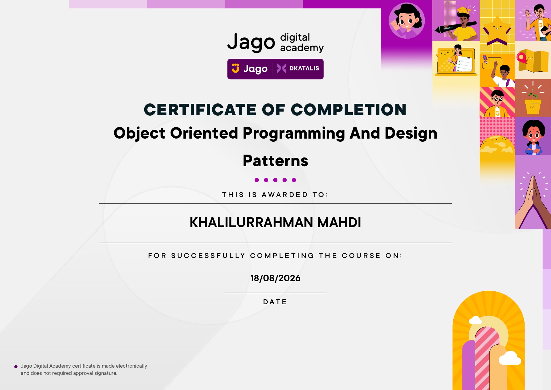 Object Oriented Programming & Design
